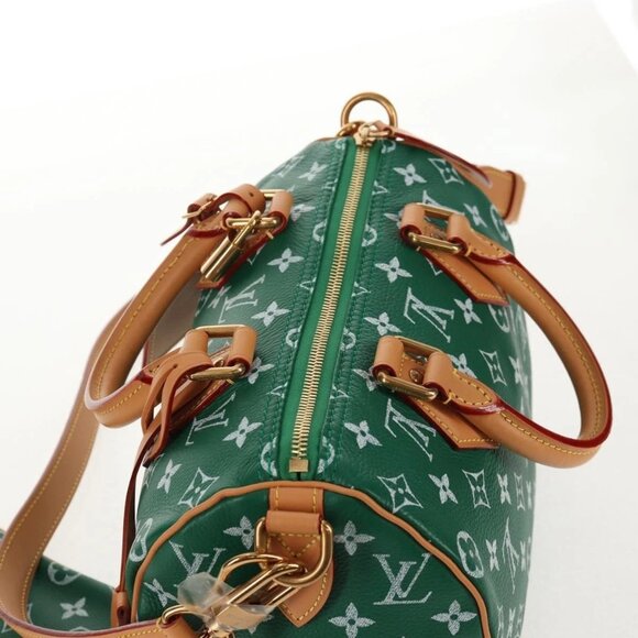 LOUIS VUITTON Monogram Speedy P9 Bandouliere 25 Bag Green M24423 LV Auth 139... - Picture 7 of 15